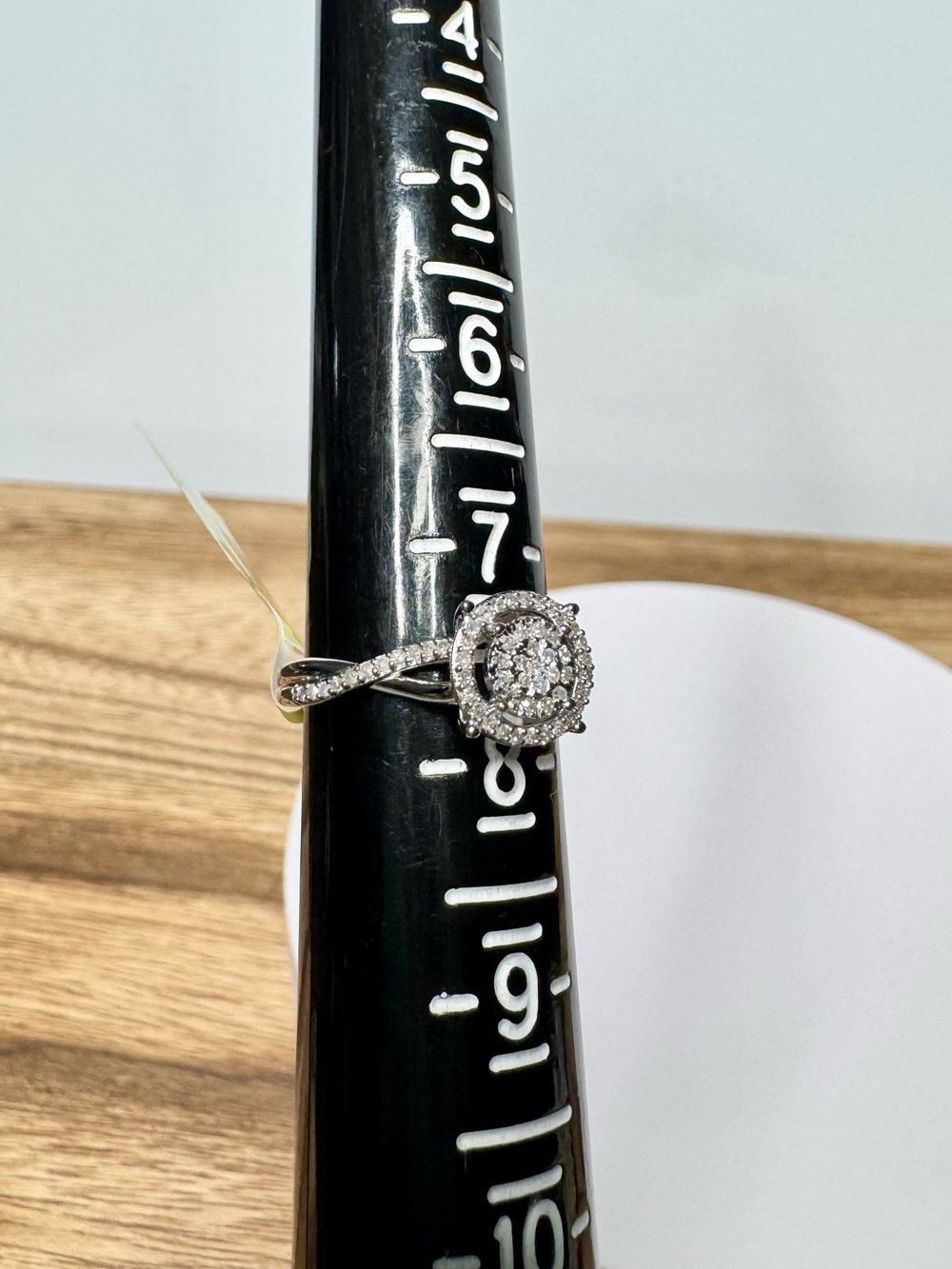 Halo Cluster Natural Diamond Engagement Ring - Women's Jewelry Ring - Picture 8 of 12